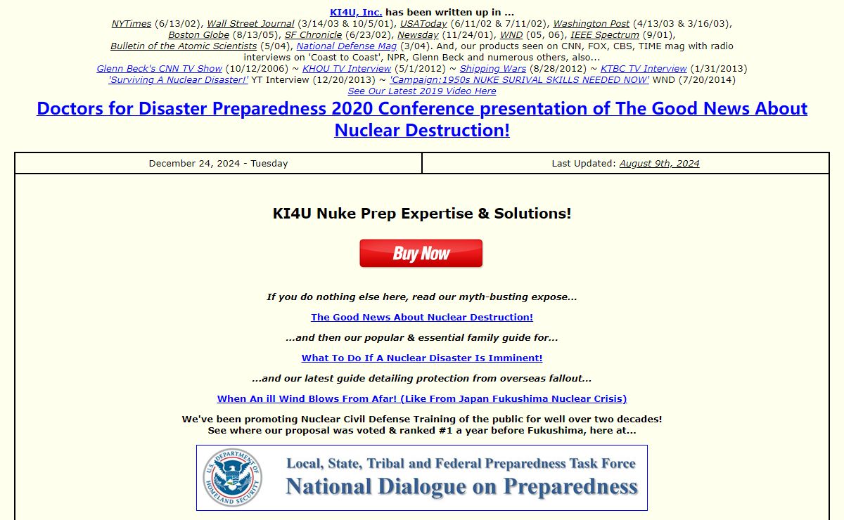 Potassium Iodide Anti-Radiation Pill, NukAlert & Nuclear Crisis FAQ. Radiation Detectors, Meters, Geiger Counters & Potassium Iodine Iodate pills
