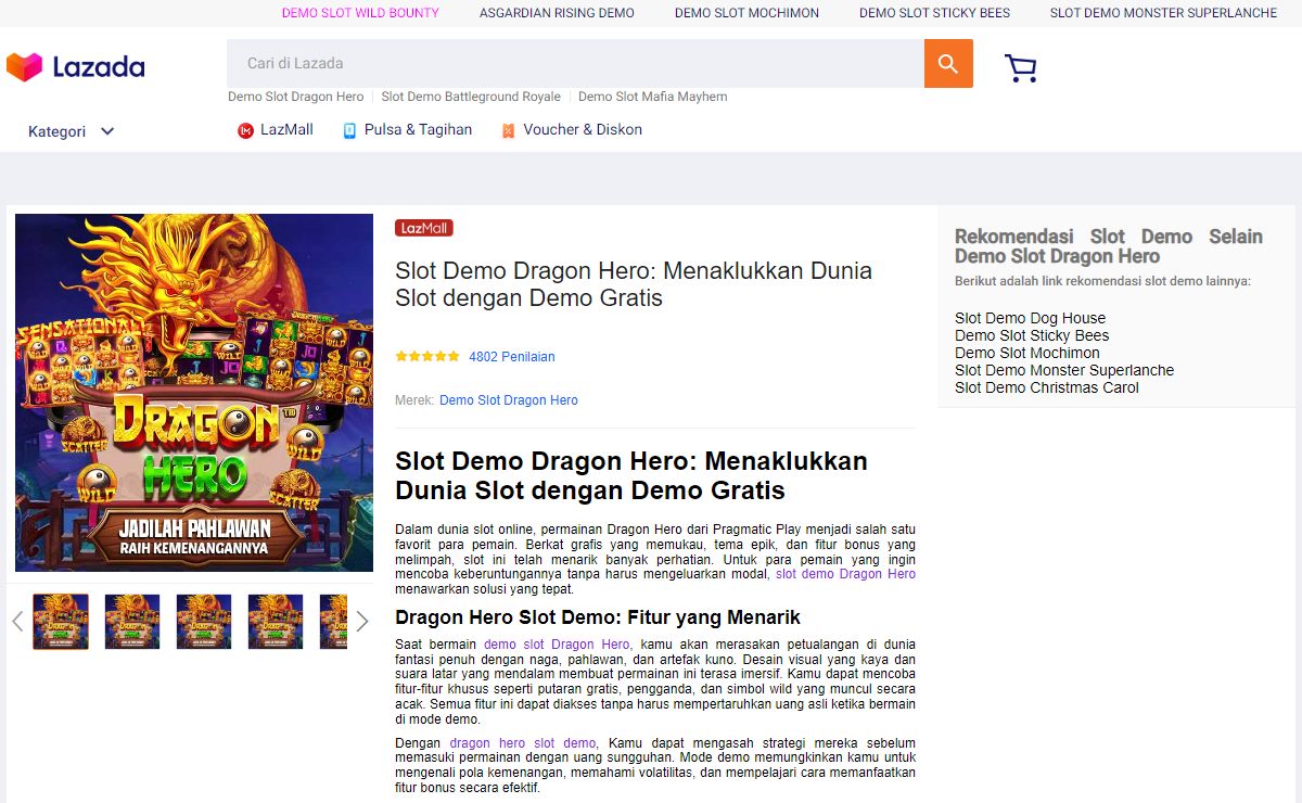 Slot Demo Dragon Hero: Menaklukkan Dunia Slot dengan Demo Gratis