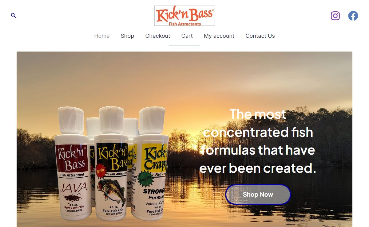 Home - Kick'n Bass Fish Attractants