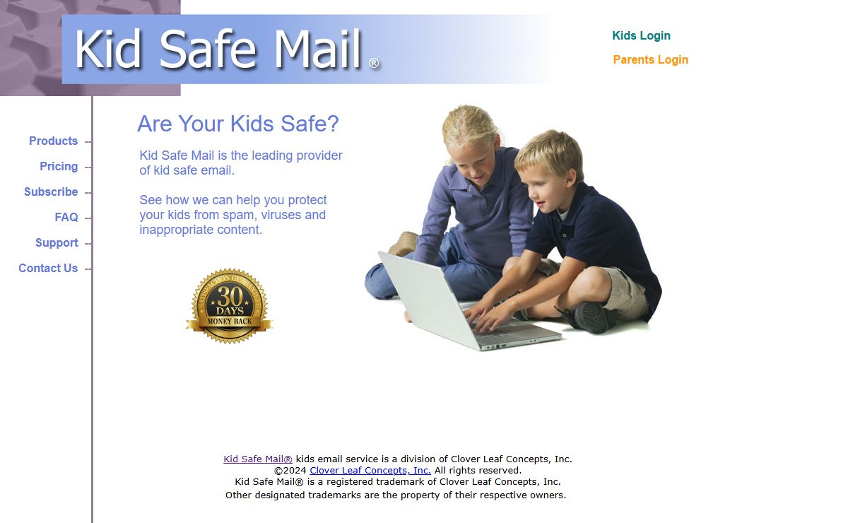Kid Safe Mail - Safe Email for Kids