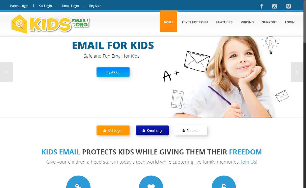 KidsEmail - Safe Email for Kids!
