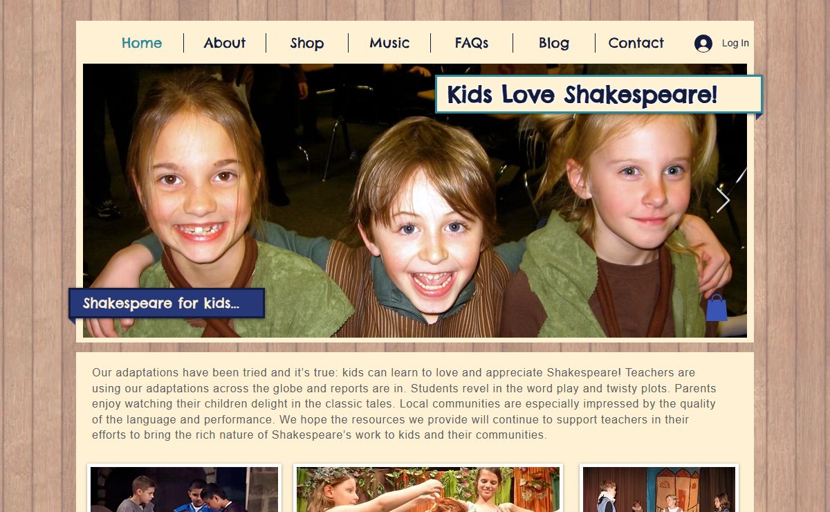 Home | KidsLoveShakespeare!