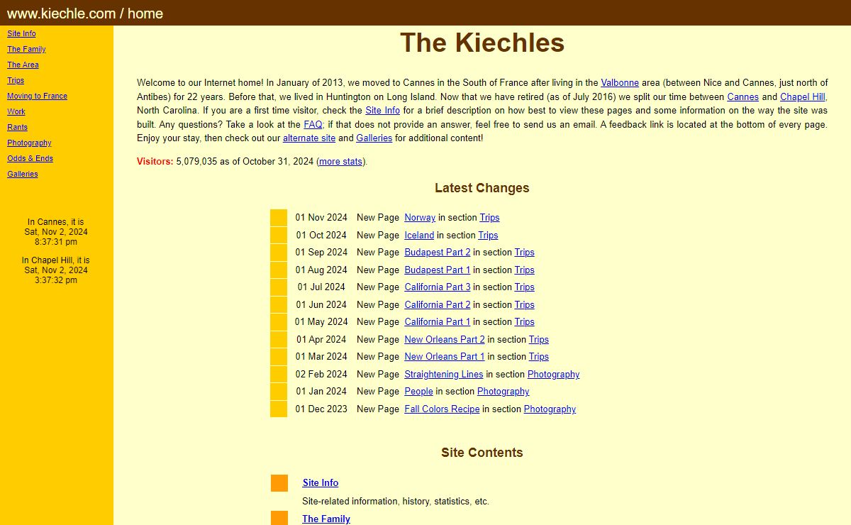 The Kiechle Family Web Site