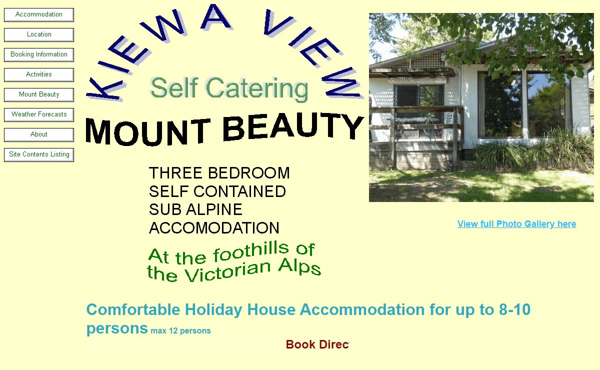 Travel Accommodation Australia Kiewa View Vacation Rental Holiday Sub Alpine