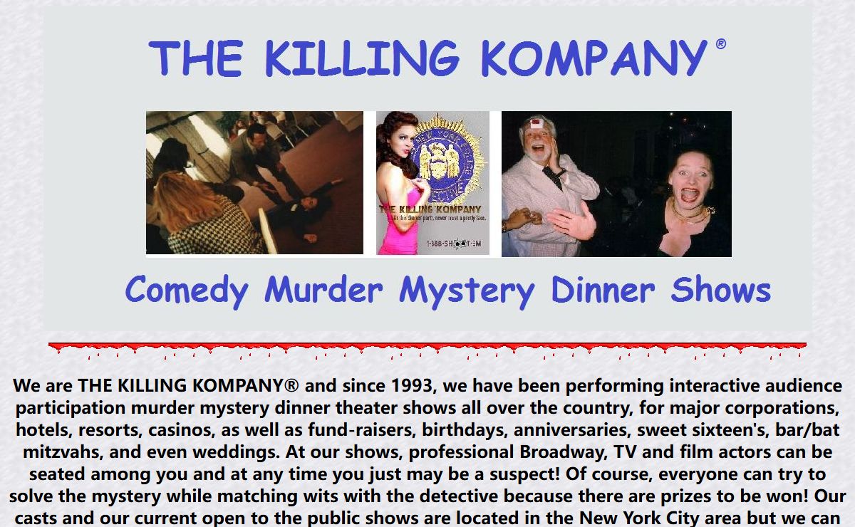 MURDER MYSTERY DINNER THEATER SHOWS - THE KILLING KOMPANY