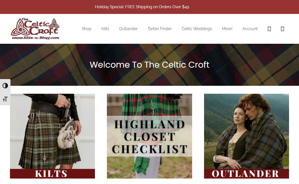 Welcome To The Celtic Croft | Kilts-n-Stuff.com