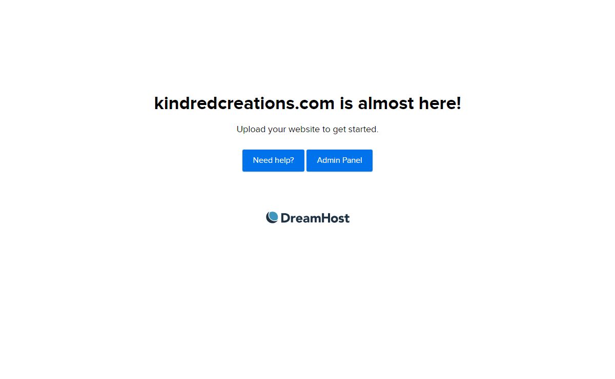 kindredcreations.com is almost here!