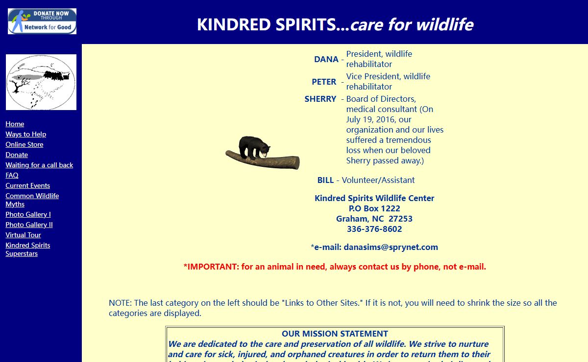 Kindred Spirits Wildlife Center