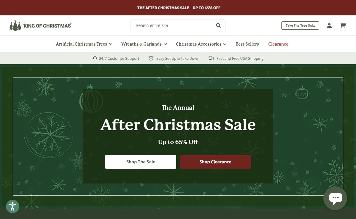 King Of Christmas® Top Rated Artificial Christmas Trees
