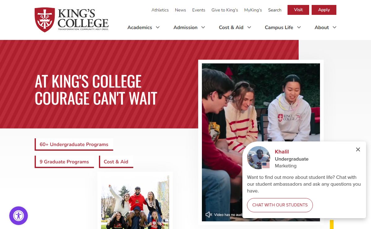 King's College | Courage Can't Wait