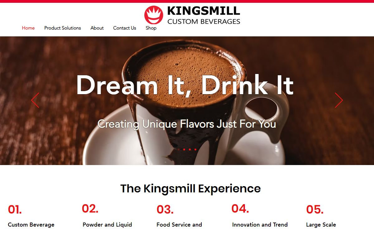 Home | Kingsmill Custom Beverages