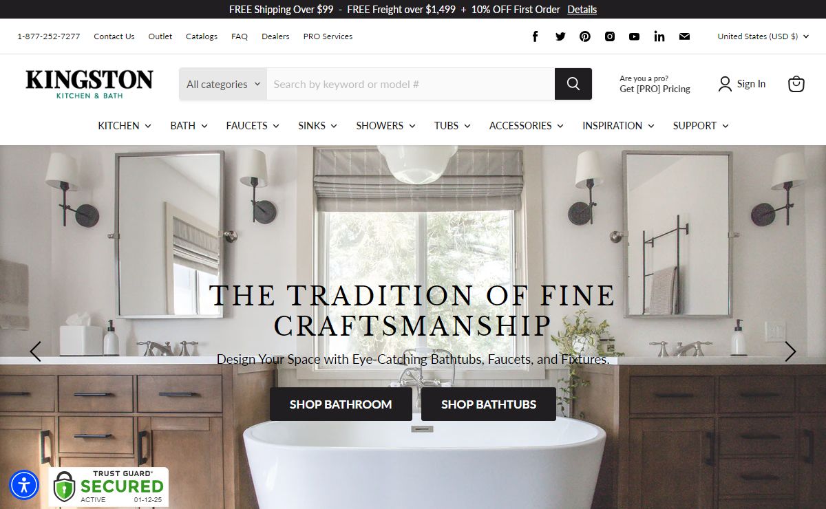 Kingston | Premium Faucets, Fixtures & Home Decor for Kitchens & Bathrooms