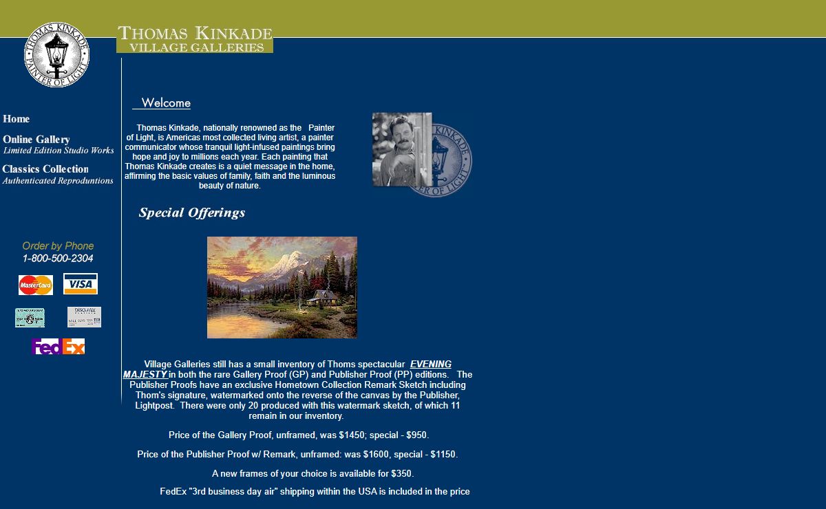 Thomas Kinkade Village Galleries - Home
