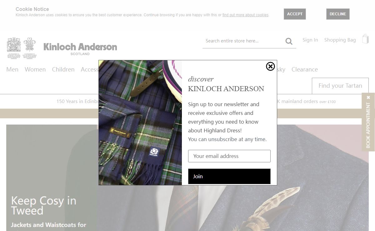 Kilts, Tartans, Highland Dress, Kilt Accessories - Kinloch Anderson