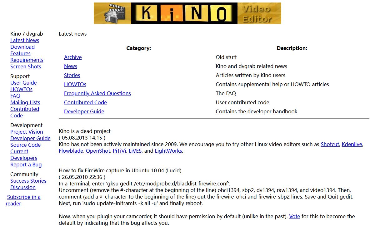 Linux Digital Video -