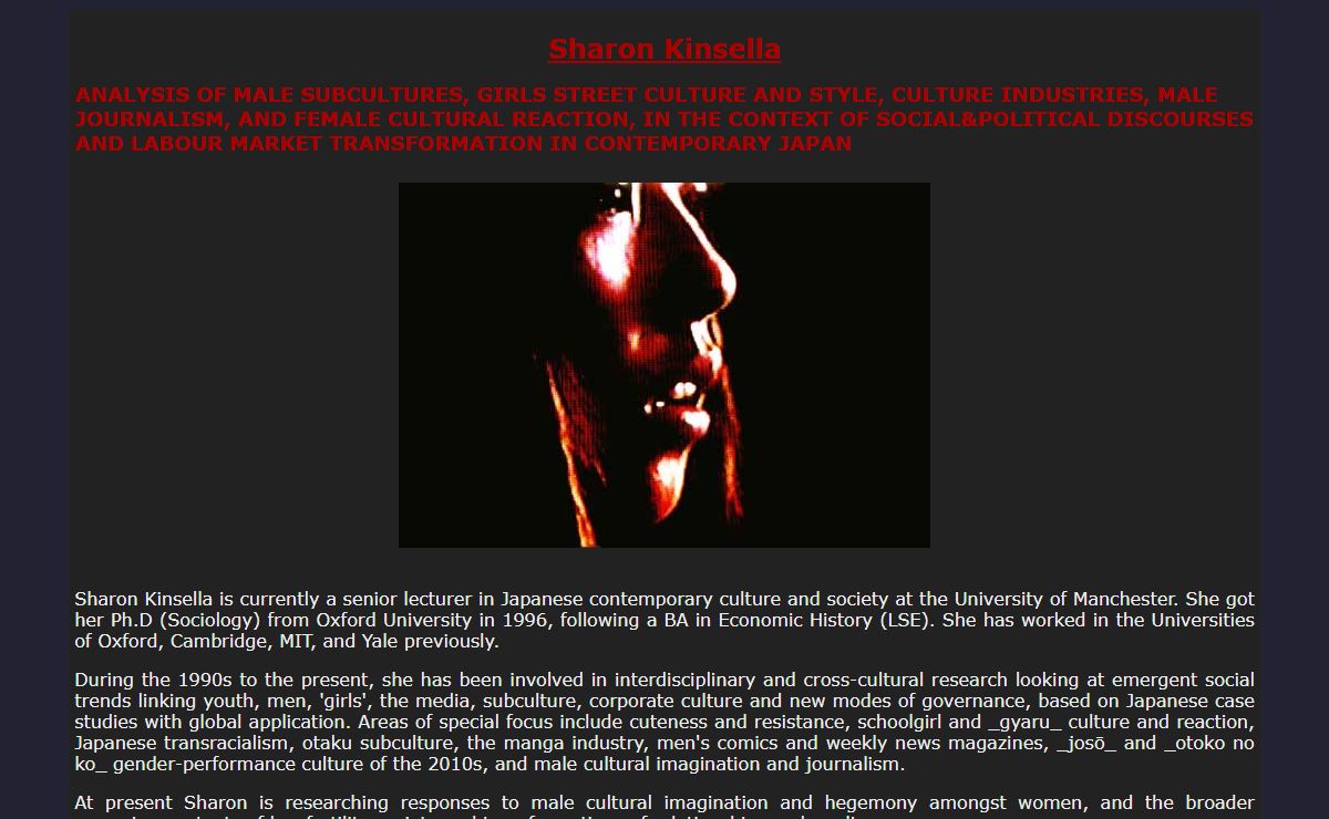 Sharon Kinsella Publications