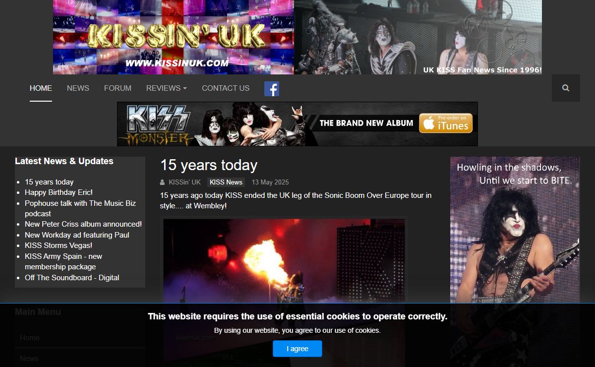 KISSin' UK - Home of UK KISS fan news