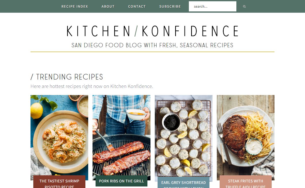 San Diego Food Blog with Fresh, Seasonal Recipes - Kitchen Konfidence