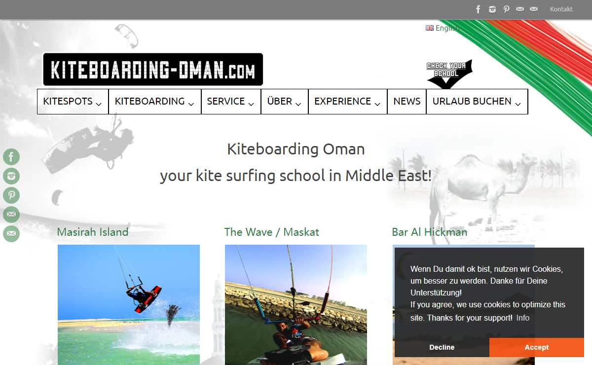 Kiteboarding Oman - your kite surfing school in Middle East