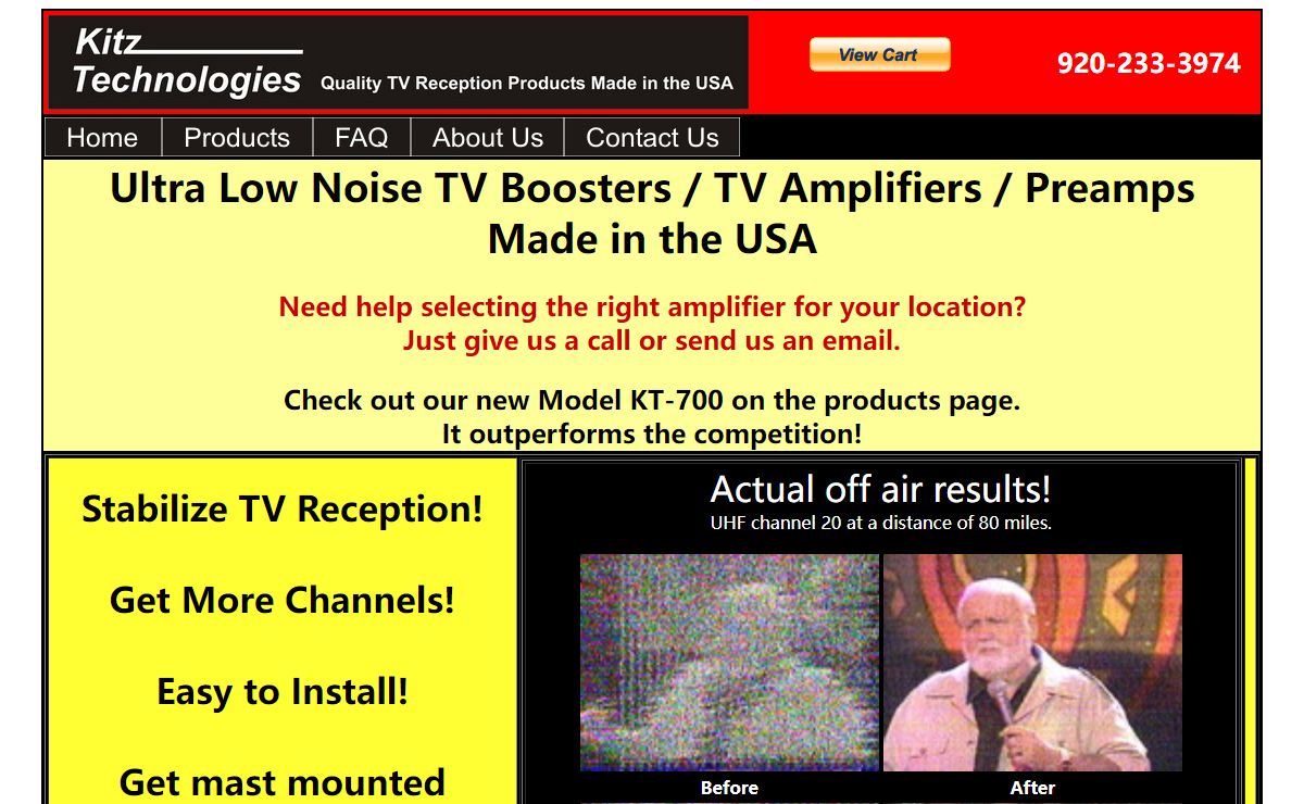 TV Boosters TV amplifiers for Improved TV Reception