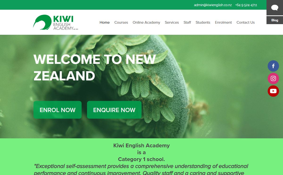 New Zealand English Language School | Kiwi English Academy