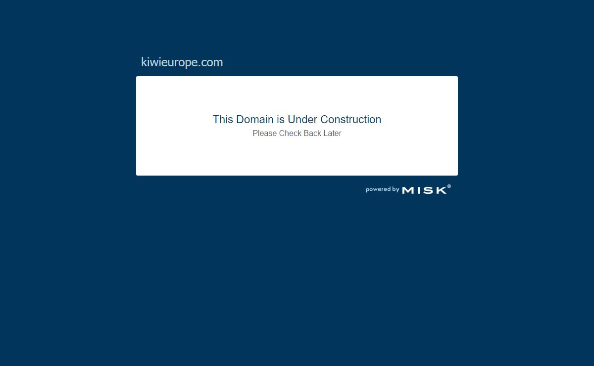 kiwieurope.com - Under Construction