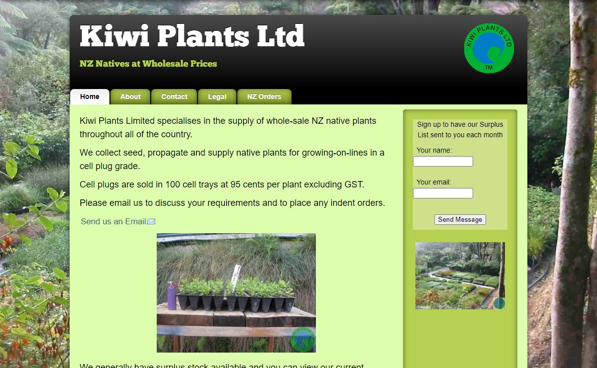 NZ Native Plant Propogators | Kiwi Plants Limited
