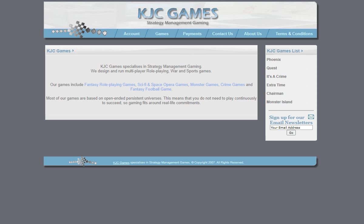 KJC Games - Home