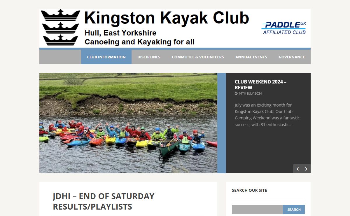 Canoeing and Kayaking in Hull join Kingston Kayak Club