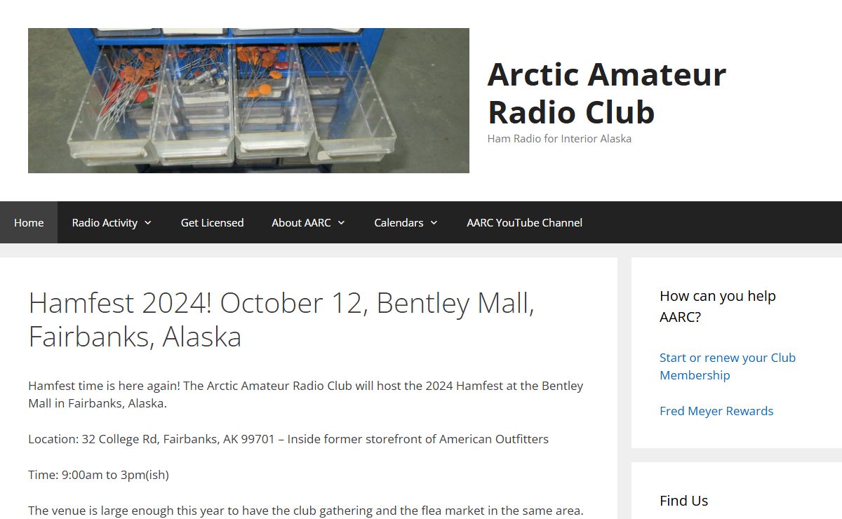 Arctic Amateur Radio Club – Ham Radio for Interior Alaska