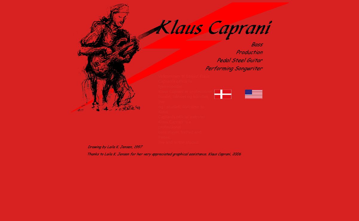 Songwriter, Producer and Bassist Klaus Caprani.
