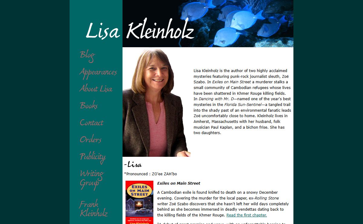 Lisa Kleinholz: Author of the Zoe Szabo Mysteries