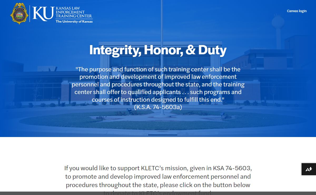 Homepage | Kansas Law Enforcement Training Center