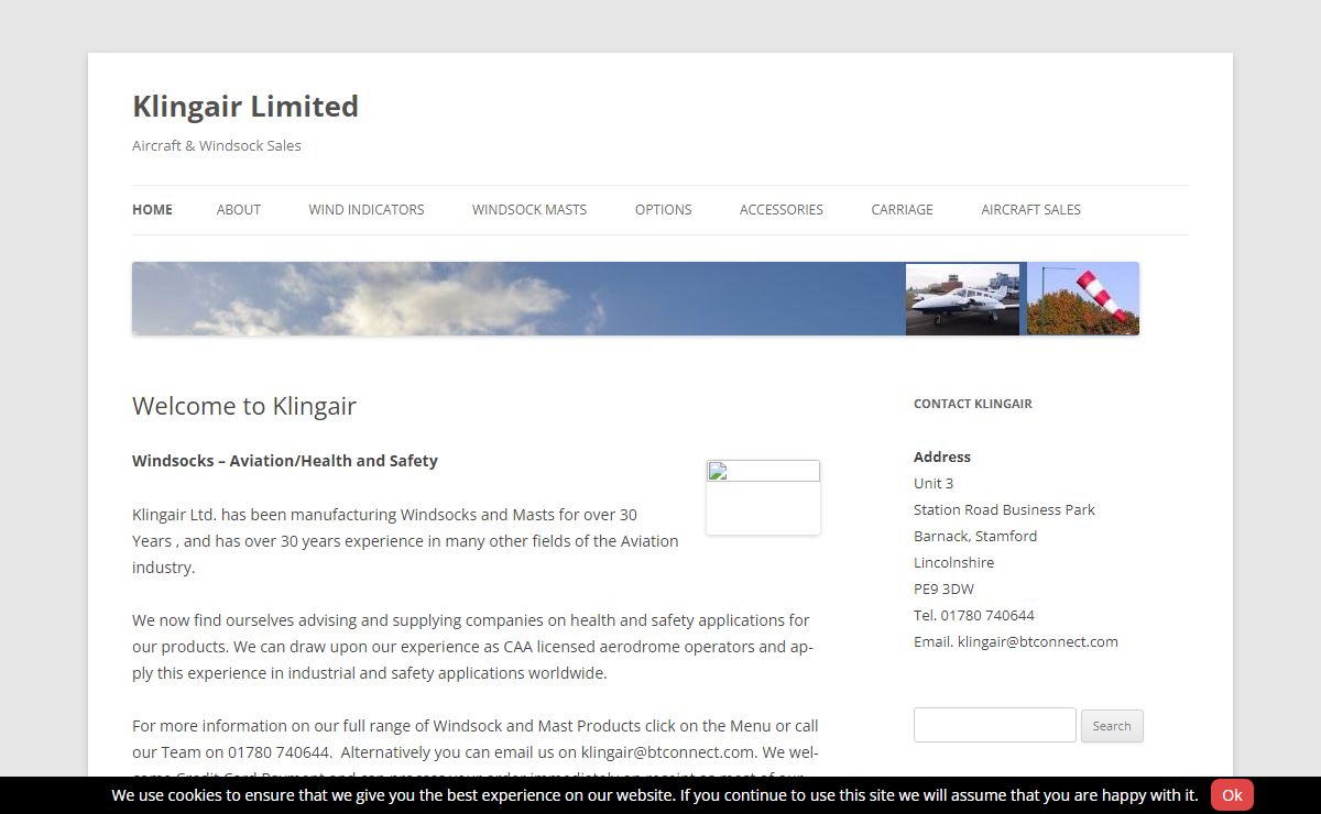 Klingair Limited | Aircraft & Windsock Sales
