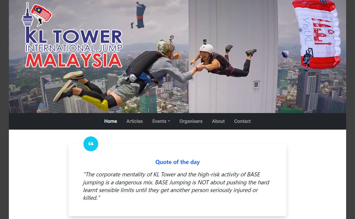 KL Tower BASE Jump