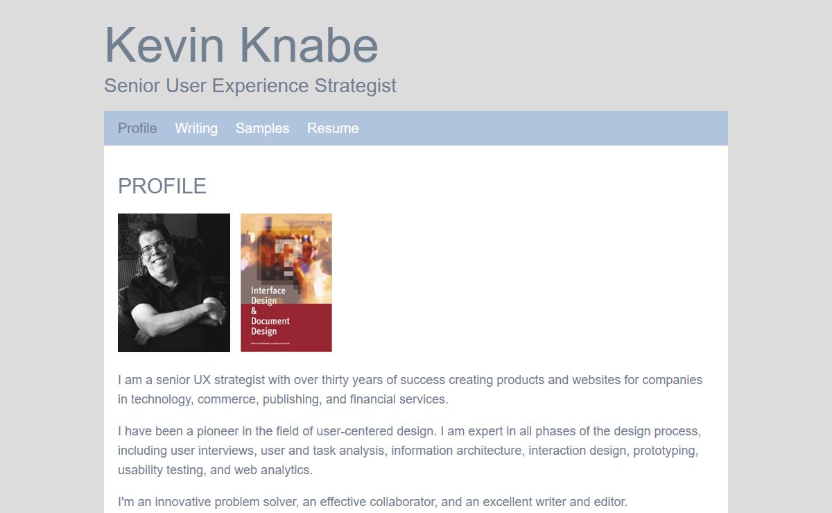 Kevin Knabe: Senior User Experience Stategist