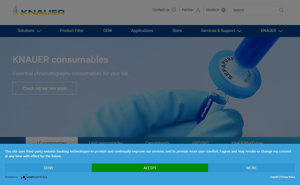 UHPLC, HPLC, Prep LC, FPLC, SMBC - LNP - Osmometry | KNAUER