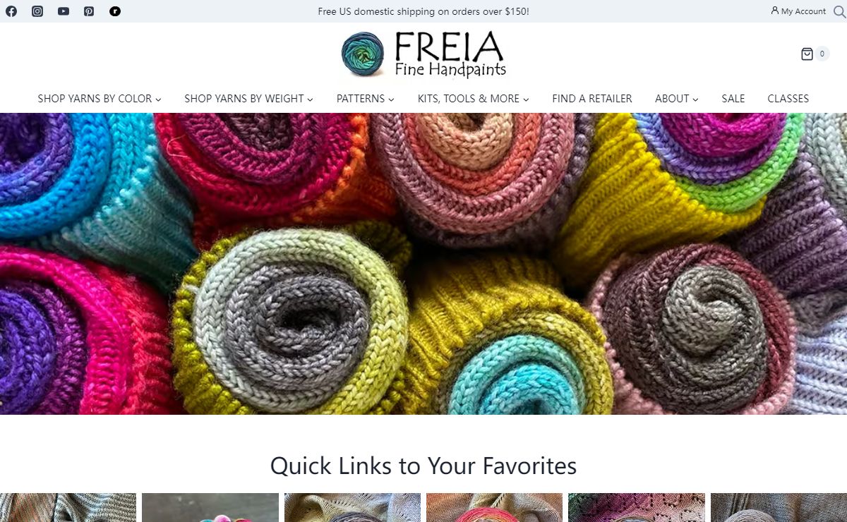 Freia Fine Handpaint Yarns - Ombré Yarns for discerning crafters