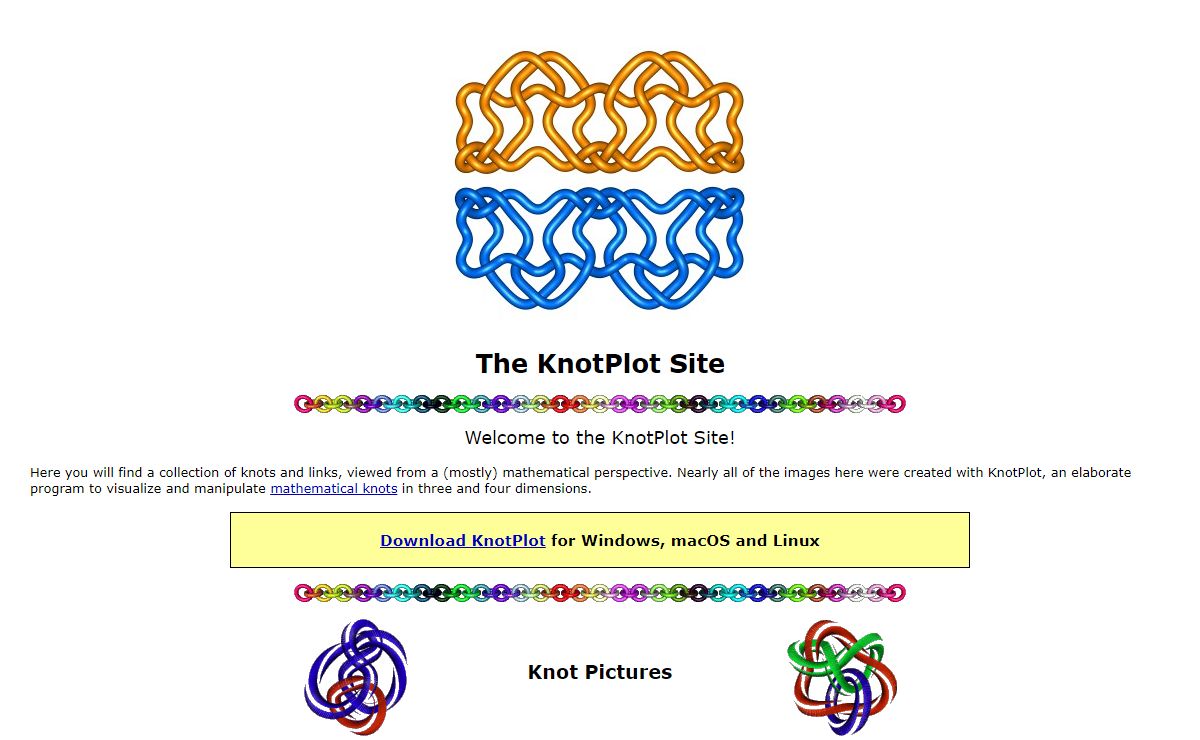 The KnotPlot Site