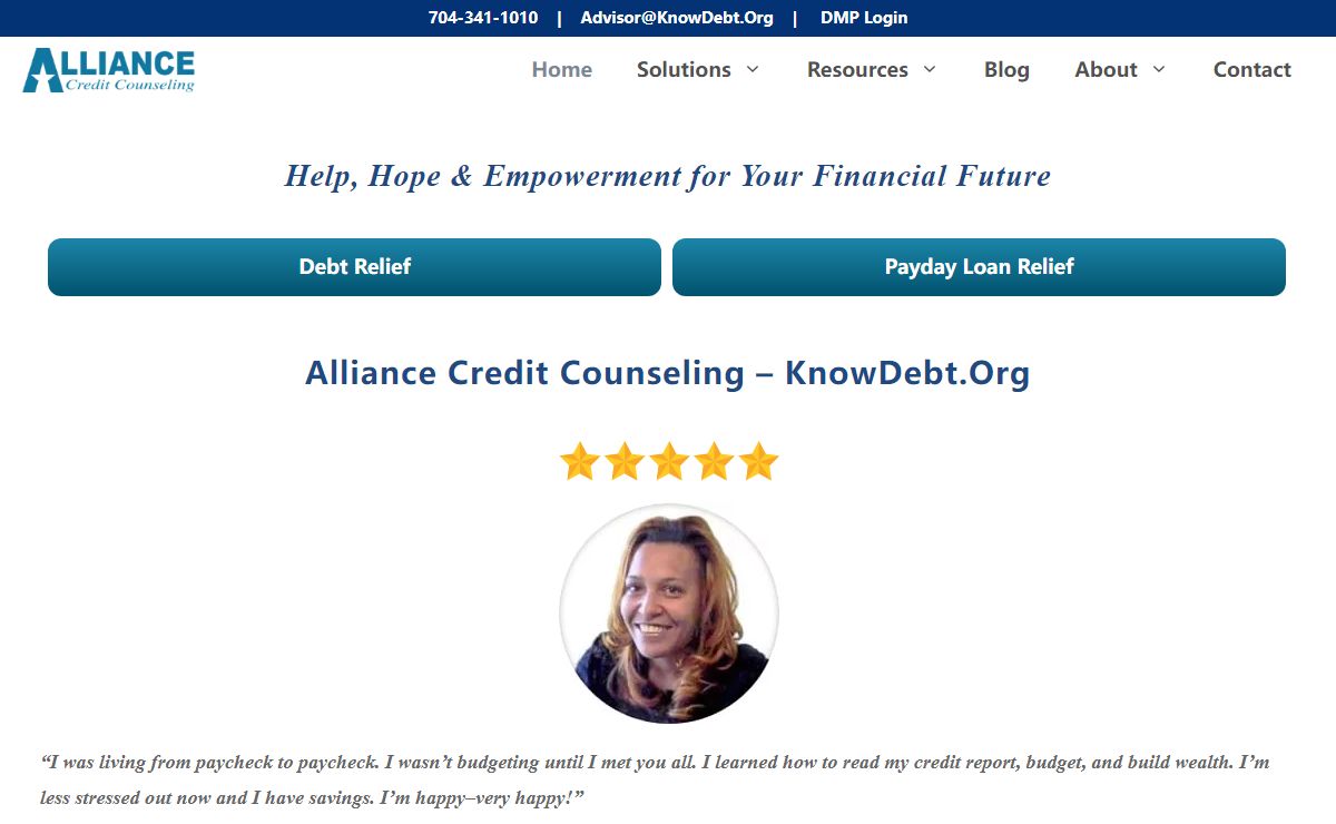 ALLIANCE CREDIT COUNSELING - KNOWDEBT.ORG –
