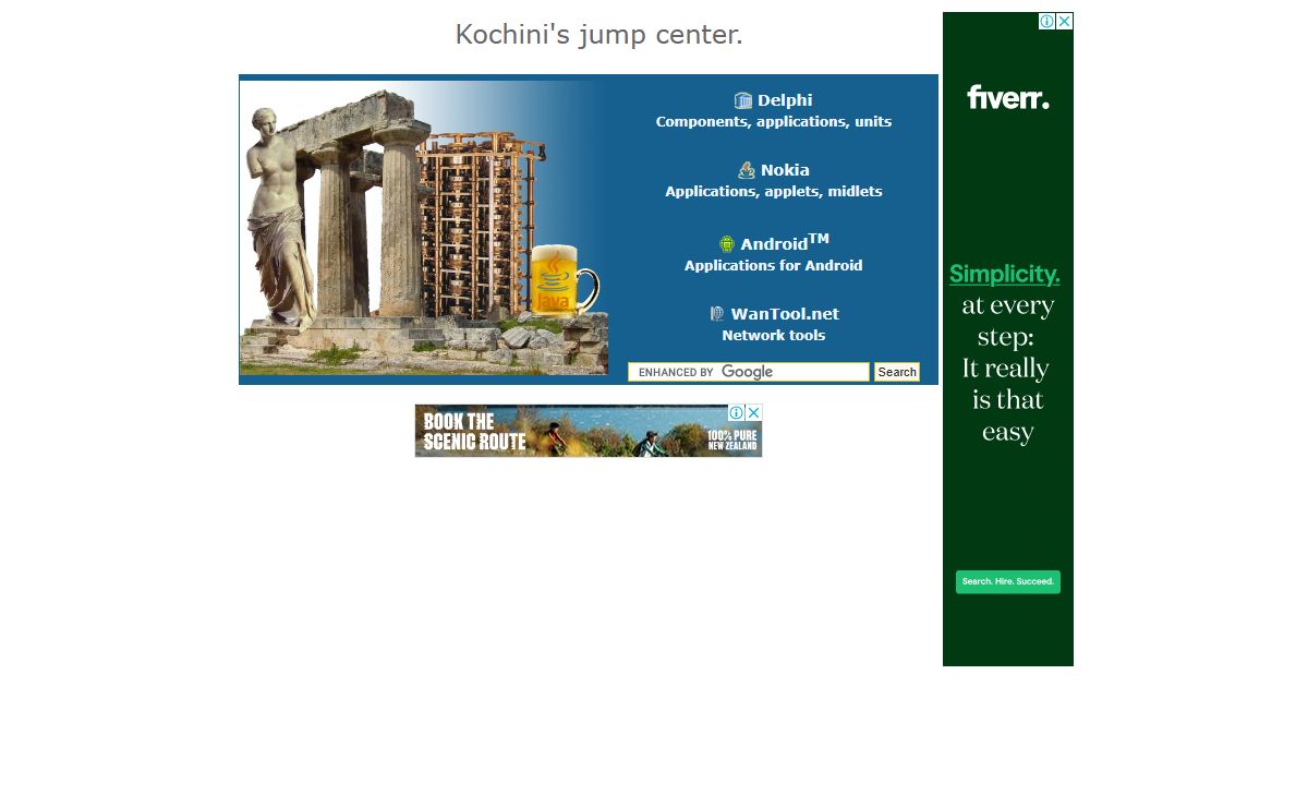 Kochini's jump center .:. kochini.com .:. . Delphi applications, units. Java applets. Java for mobile