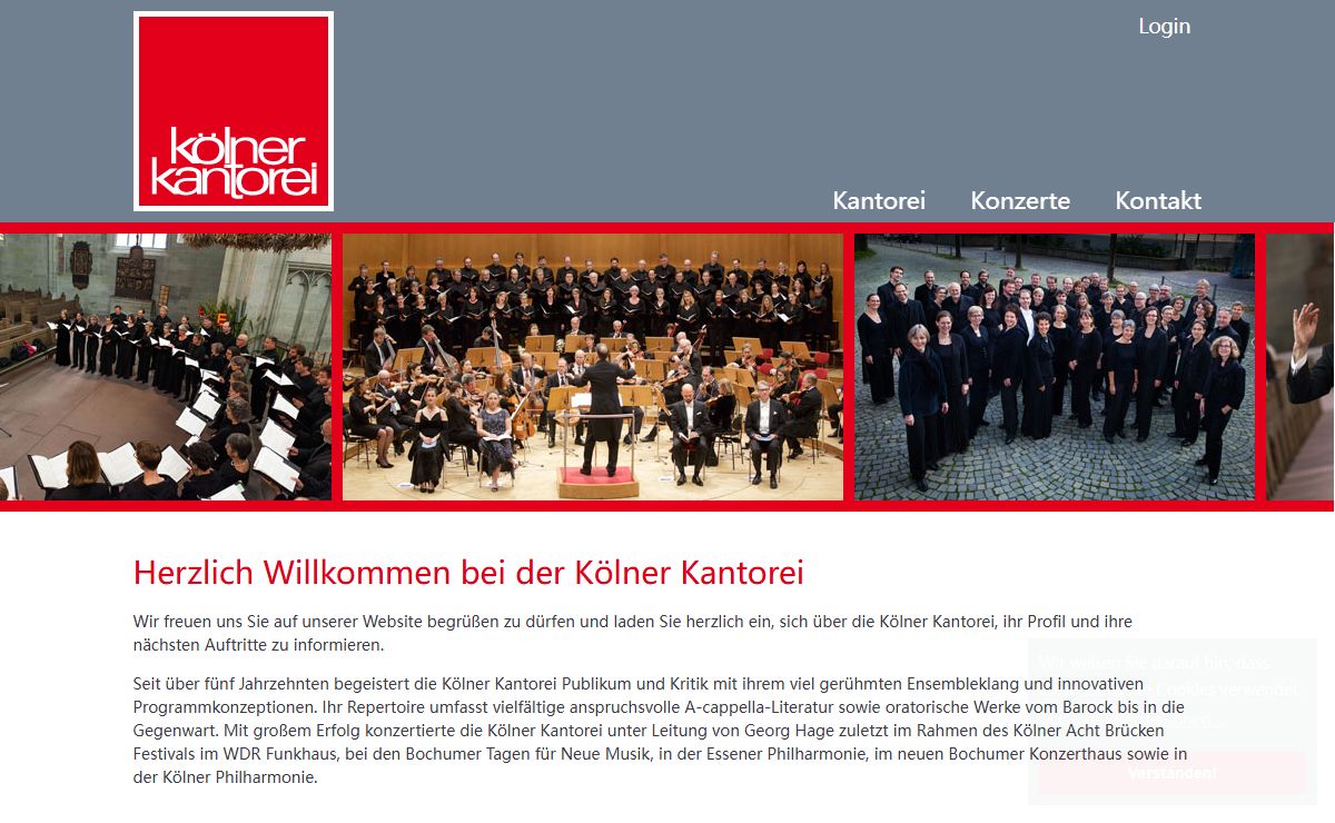 Kölner Kantorei: Startseite