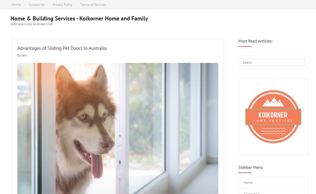 Home & Building Services - Koikorner Home and Family