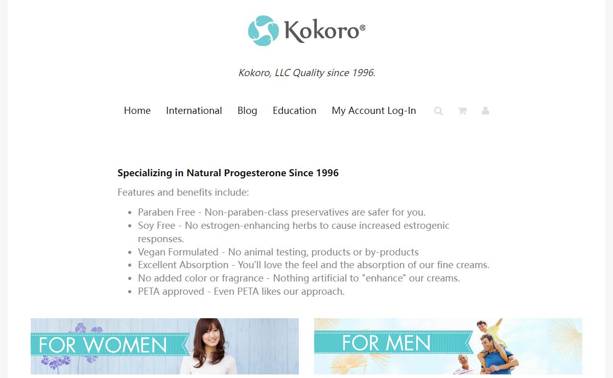 Kokoro, LLC Home of Natural Progesterone