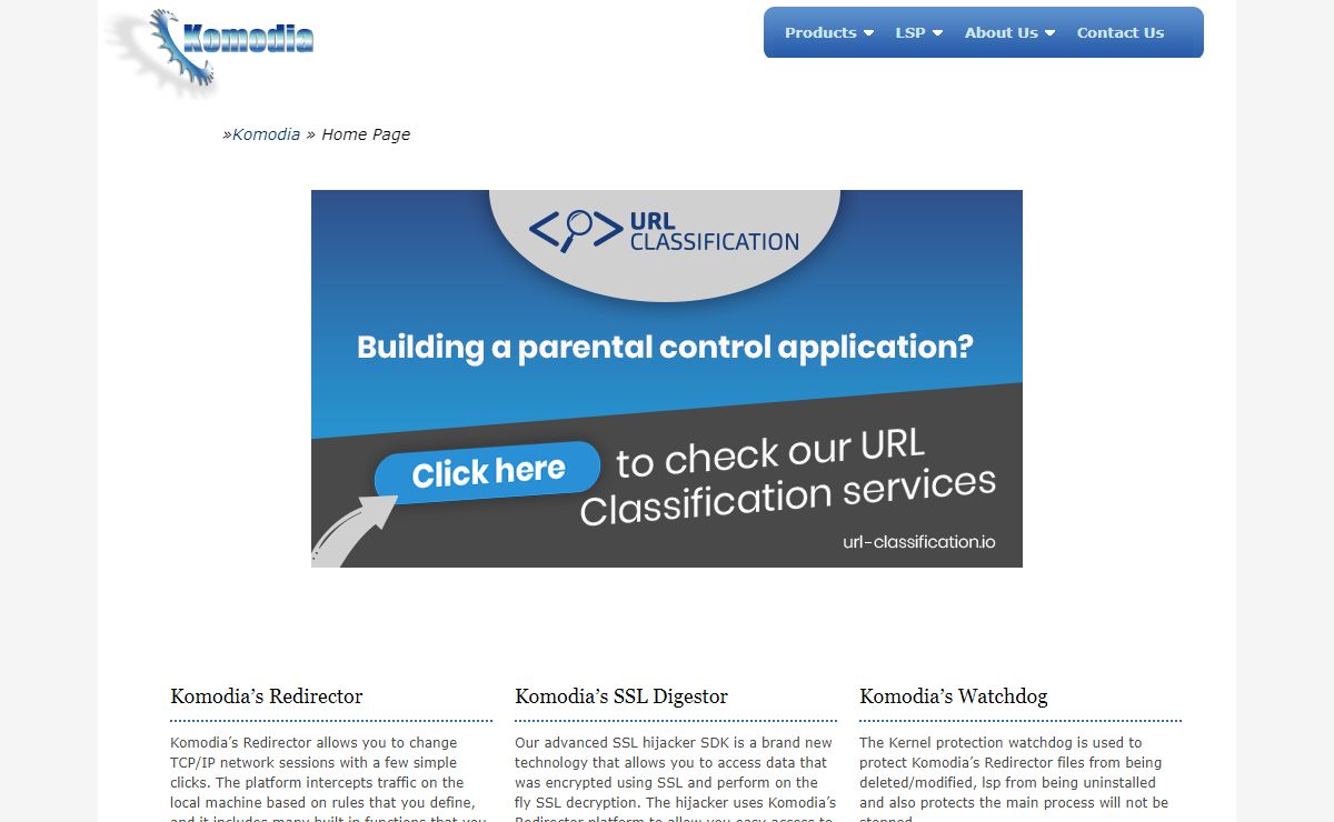 Winsock LSP (Layered Service Provider), HTTPS sniffer, SSL redirection and interception products