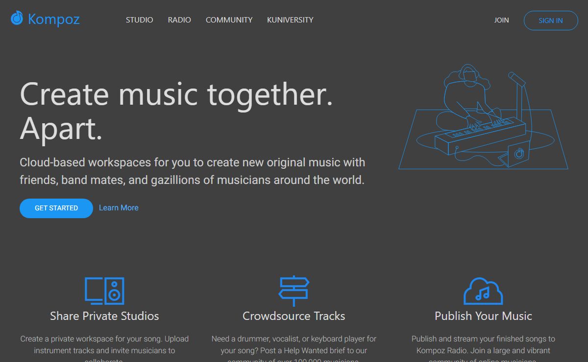 Kompoz - Music Collaboration Platform