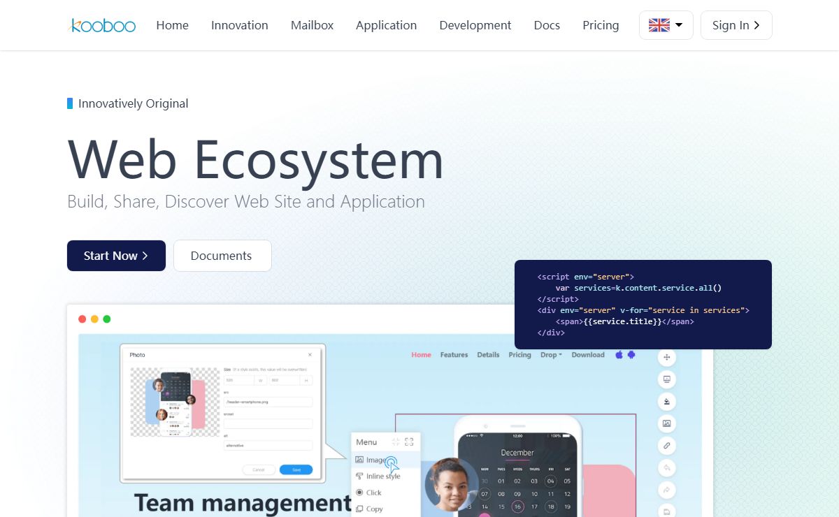 Kooboo Web Ecosystem