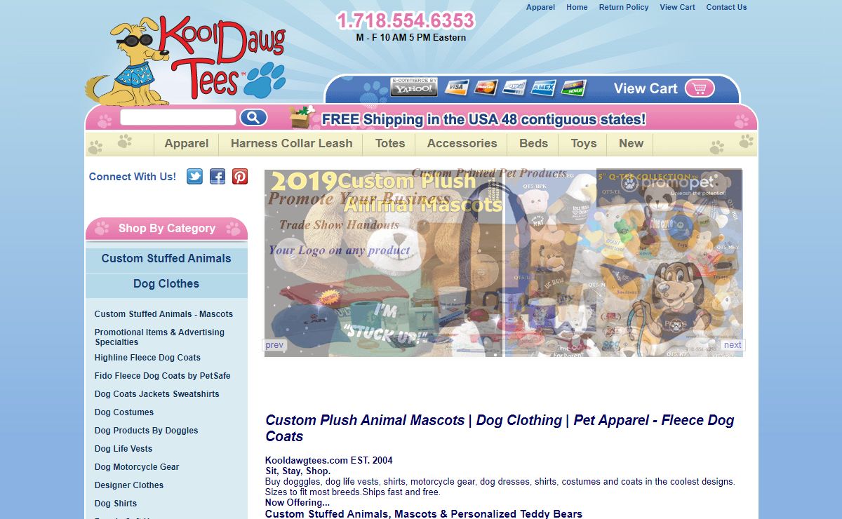Custom Printed Stuffed Animal Mascots | Dog Clothing | Pet Apparel | Fleece Dog Coats