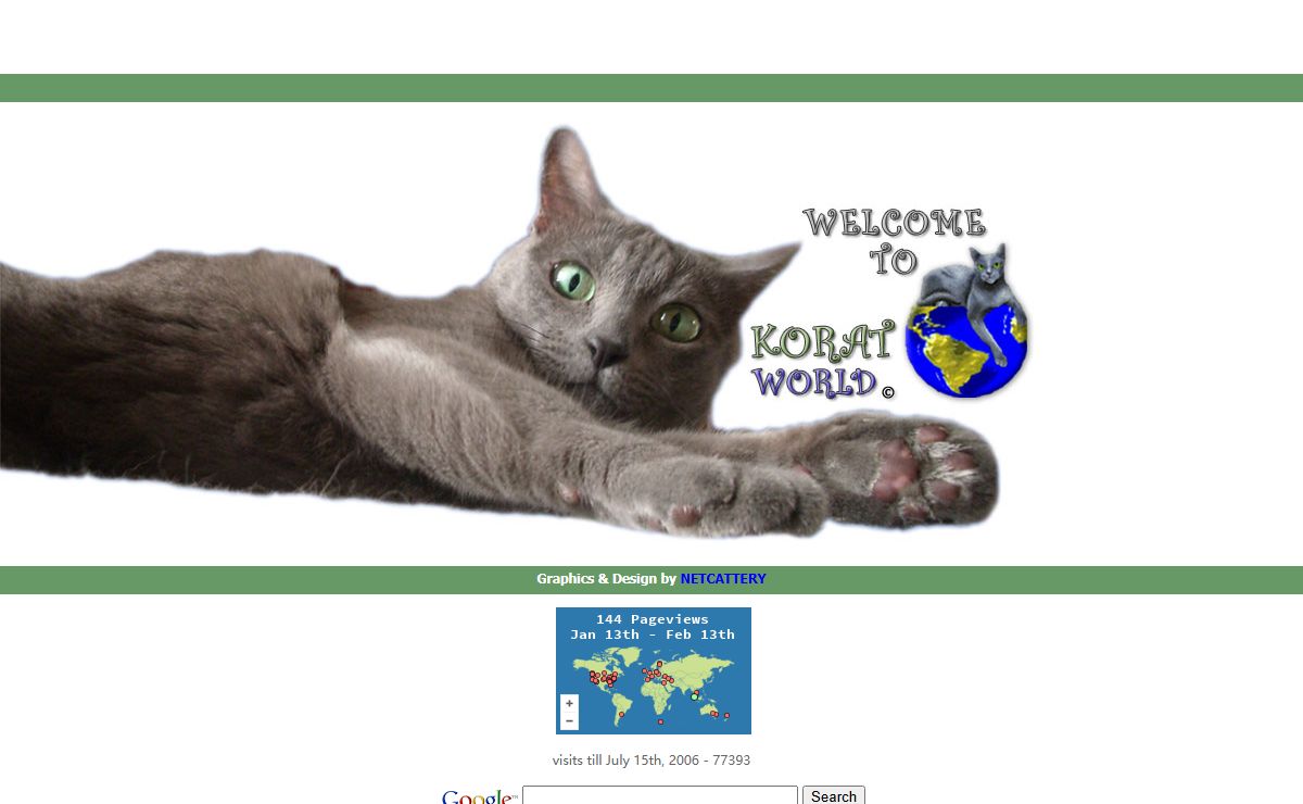 Koratworld, the world of Korat cats - the biggest site devoted to the Korat breed, the blue cat, Si Sawat from Thailand