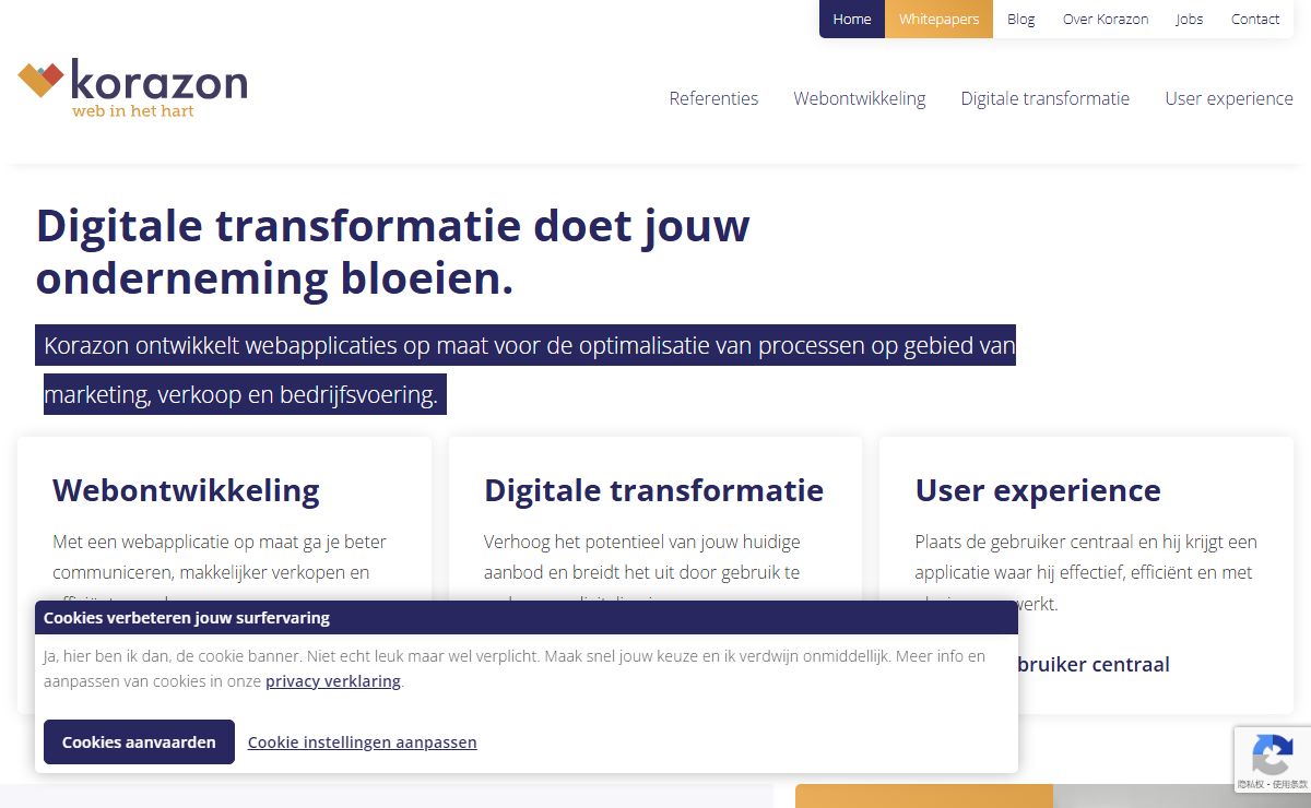 Digitalisering, UX, webontwikkeling | Korazon